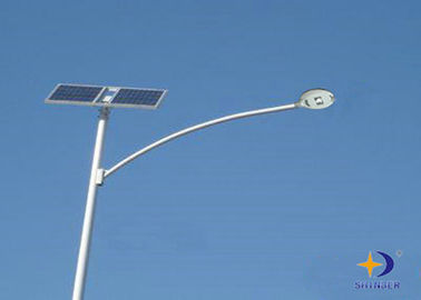 100 luces de calle solares del vatio LED con grado del ángulo de haz 0 - 90/poste blanco