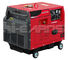 Generador silencioso refrigerado de la soldadura del generador 1.8KW de la soldadura--color rojo, monofásico