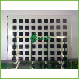 El panel solar de cristal doble transparente