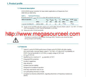 microprocesador de alta frecuencia del circuito integrado de ATI del MICROPROCESADOR del ordenador GPU del transistor 215-0670008 del poder LDMOS del tubo BLF6G38-10 WiMax