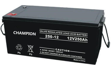 batería de plomo solar de 6FM250G 12v 250ah recargable para de las Sistema Solar de la rejilla