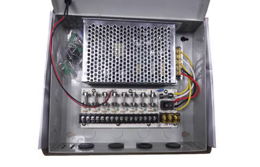 canal de la caja 9 de la fuente de alimentación del CCTV de 12V 5Amps, fuente de alimentación de la cámara CCTV