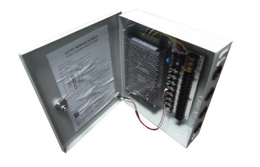 canal de la caja 9 de la fuente de alimentación del CCTV de 12V 5Amps, fuente de alimentación de la cámara CCTV